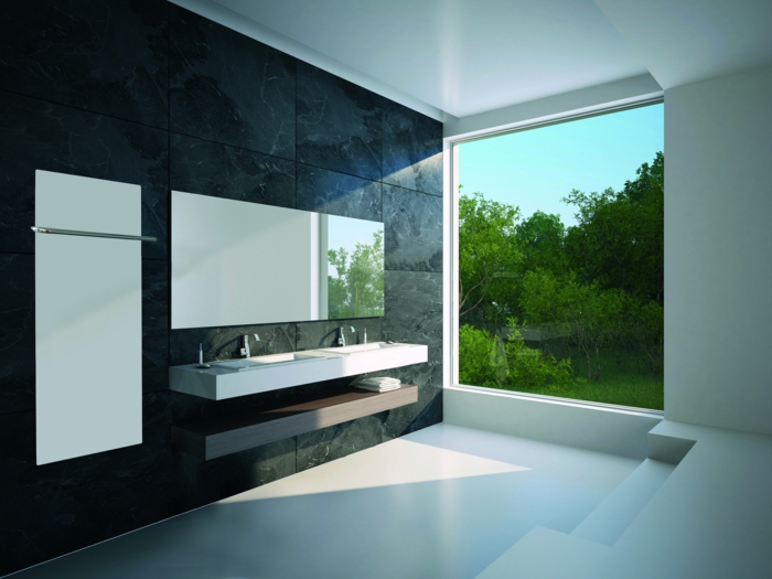 Badezimmer-Gestaltung-luxuriös-glänzend-Infrarote-Platten