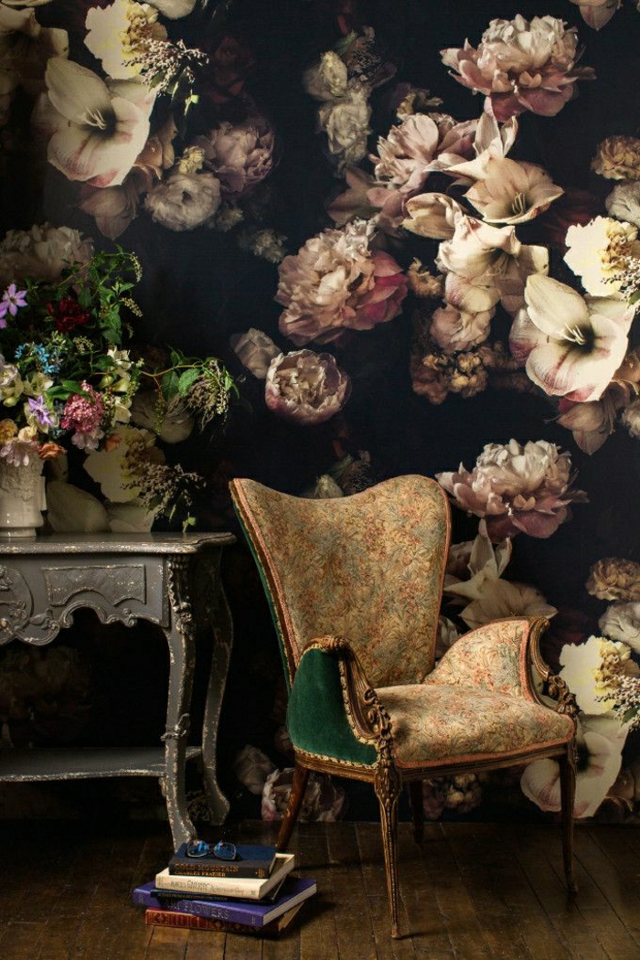 Designer-Tapeten-florale-Motive-Pfingstrosen-romantisches-Muster