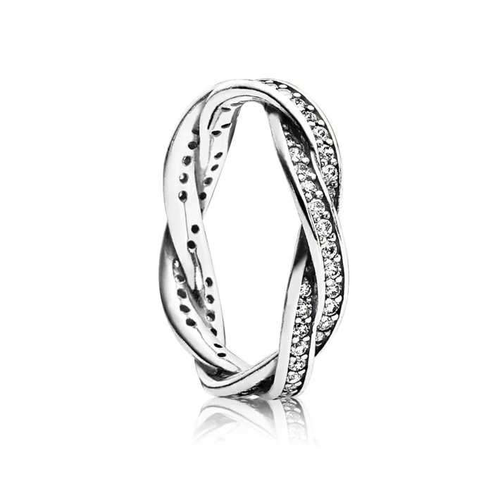 Pandora-Ring-Silber-Zyrkonia-interessante-Form