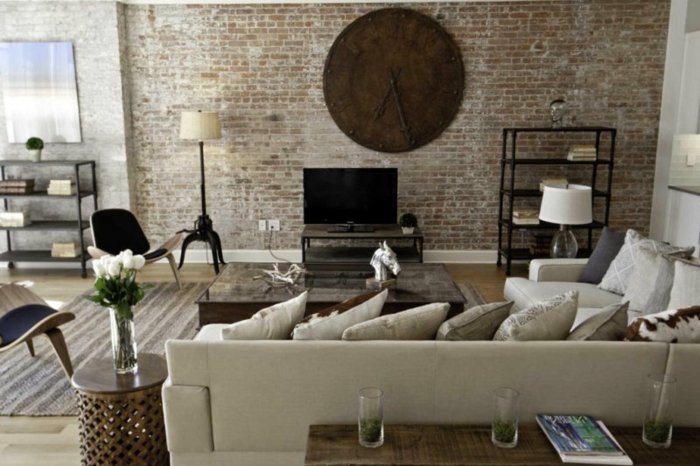 afrika-deko-weißes-sofa