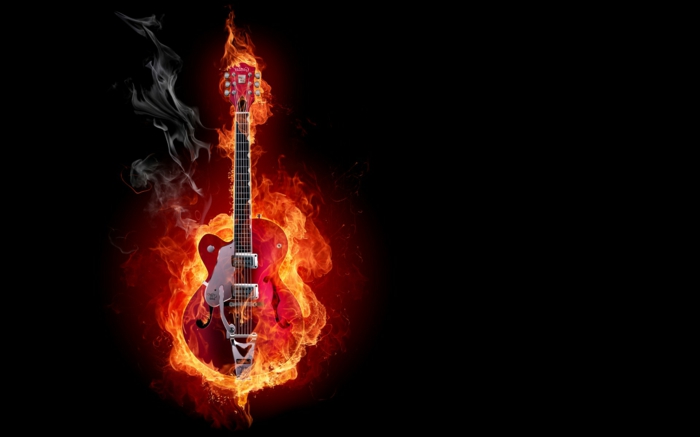 feuer-wallpaper-eine-wunderschöne-gitarre