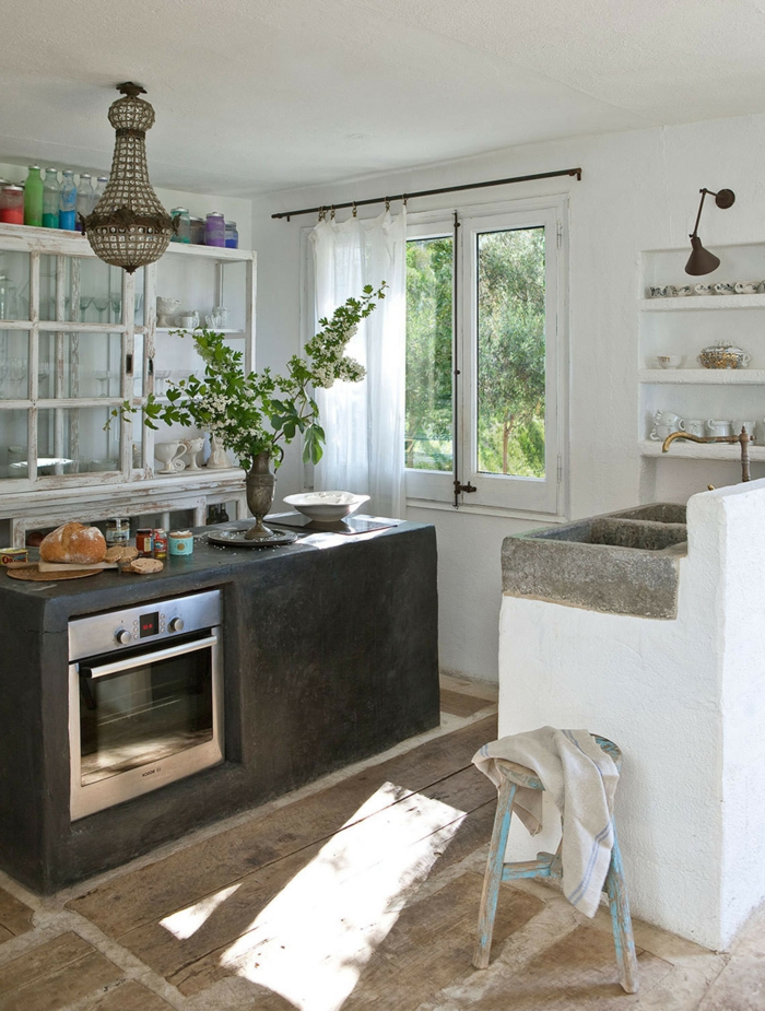 gegenwärtige-Küche-moderne Landhausmöbel-klassisch-rustikal