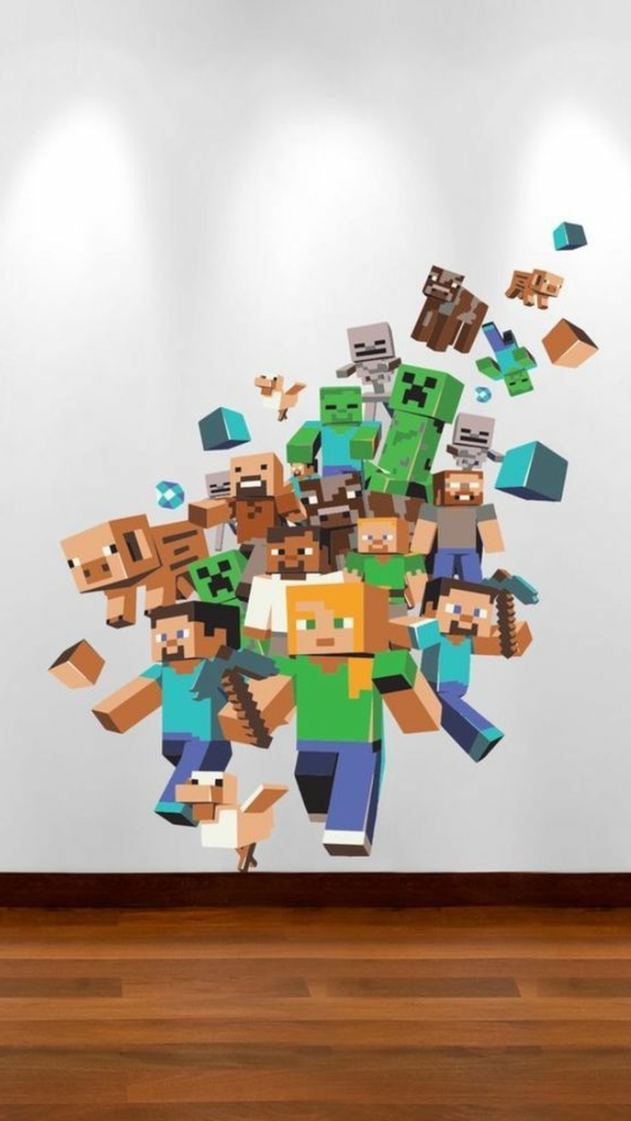 großer-Wandsticker-Minecraft-Helden