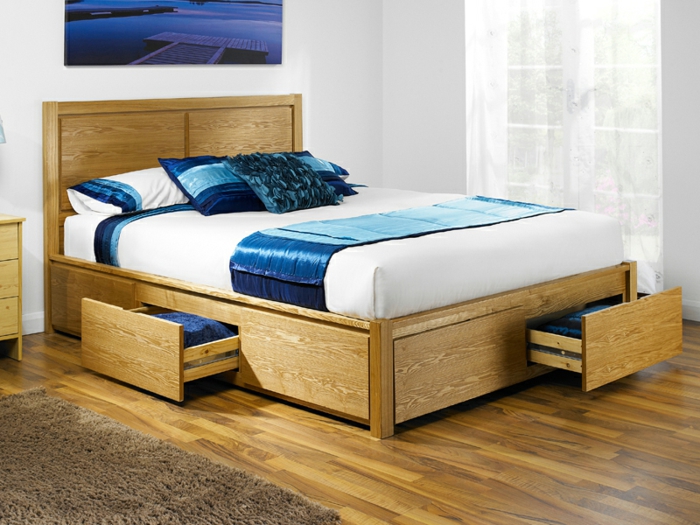 Creative Under Bed Storage Fascinating King Size Wood Beds Design Ideas