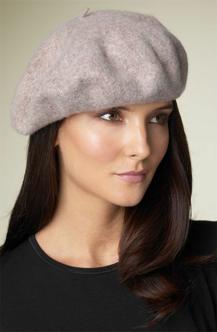 klassisches-Barett-Wolle-französischer-Hut-Mütze