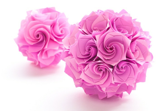 origami-blume-ball-rosa-Rosen-romantisch-herrlich