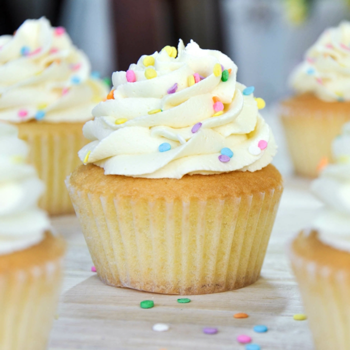 schöne-süße-Cupcakes-Vanille-Späne-Dekoration-Anlass-Geburtstag