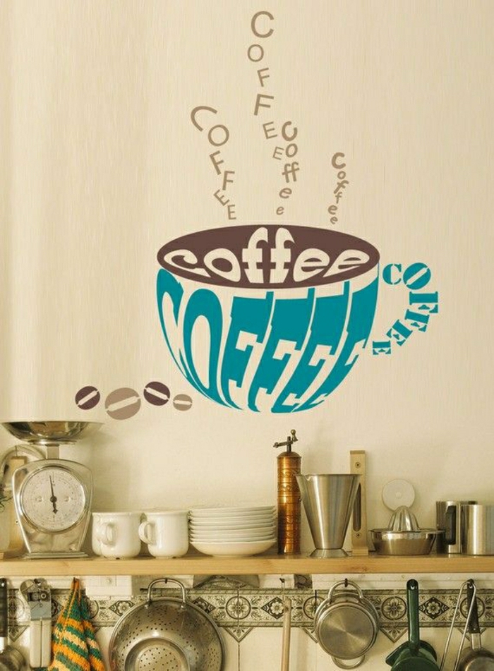 vintage-Küche-wandsticker-Kaffeetasse-gemütlich