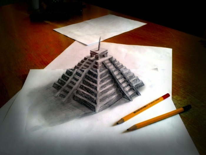 zeichnungen-mit-bleistift-pyramide