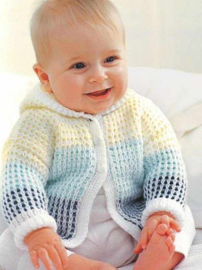 Baby Pullover stricken - tolle Ideen und Muster