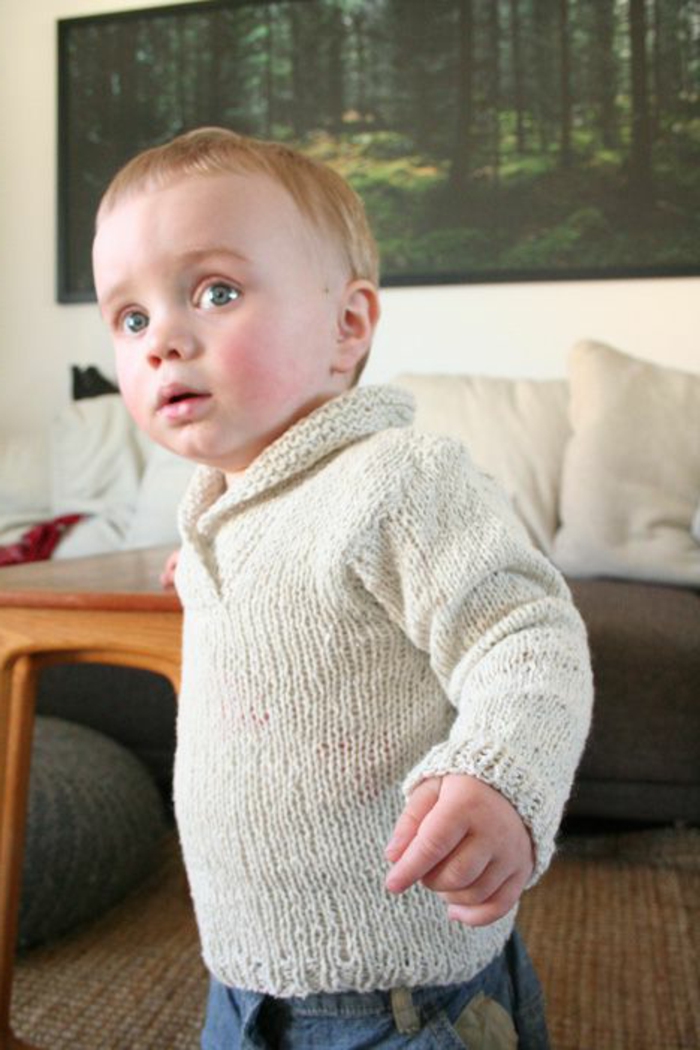 Baby-Pullover-stricken-weiss-für-klein-
