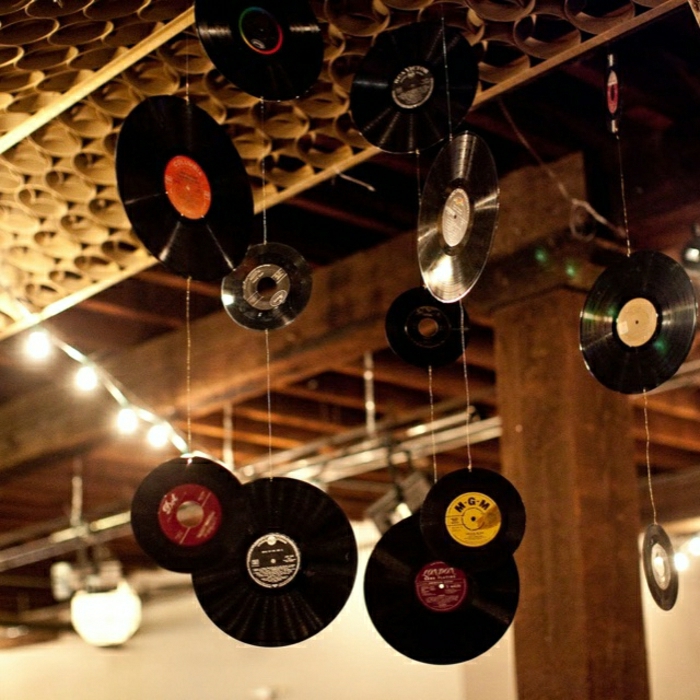 Schallplatten-Dekoration-hängende-Dekoartikel-kreative-Idee