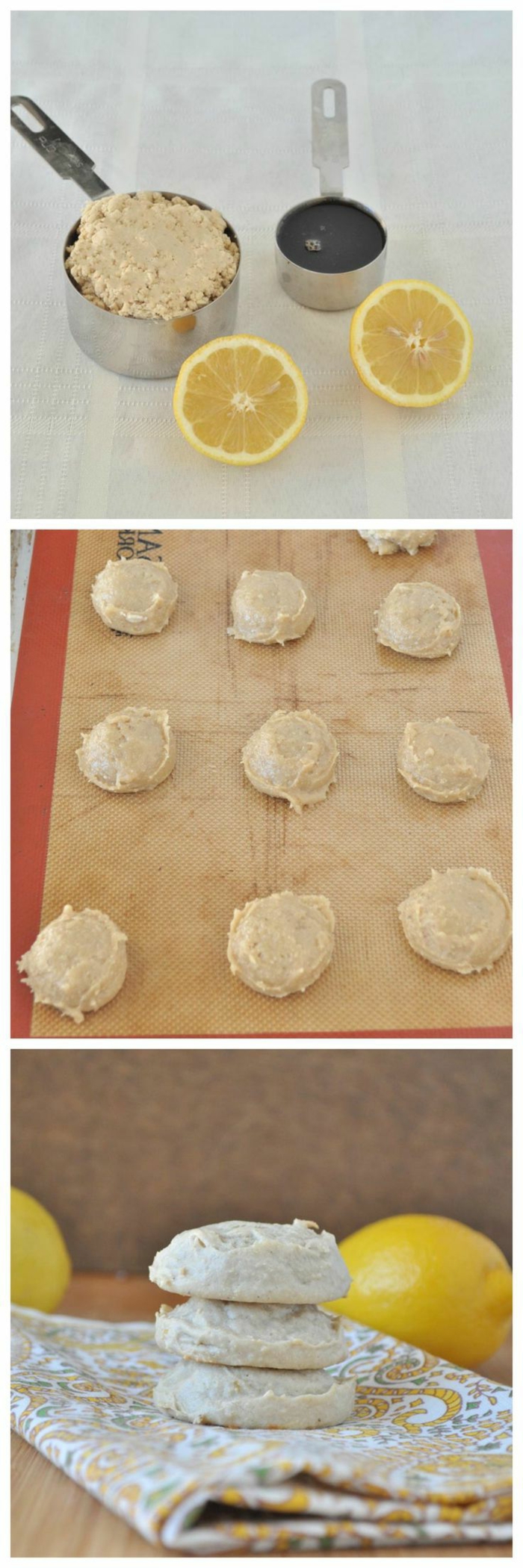 Zitronen-Cookies-ohne-Mehl-Zubereitung-leichtes-Rezept-gesunde-süßigkeiten-ohne-zucker-glutenfrei