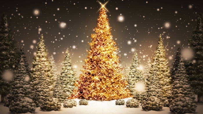 deko-weihnachtsbaum-wunderschönes-foto