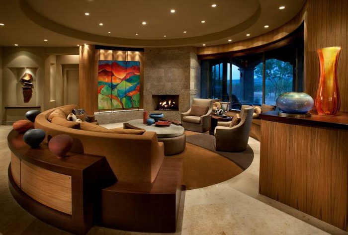 elegante-Wohnzimmer-Ausstattung-stilvolle-Möbel-moderne-couch-Sessel