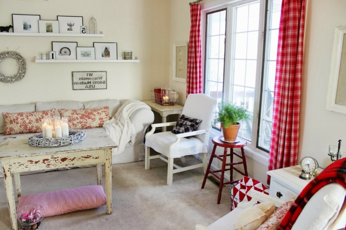 gemütliches-Wohnzimmer-vintage-Möbel-wunderschöne-Dekoration