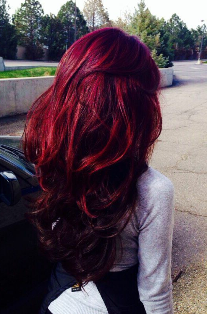 Rote haarfarbe für dunkle haare