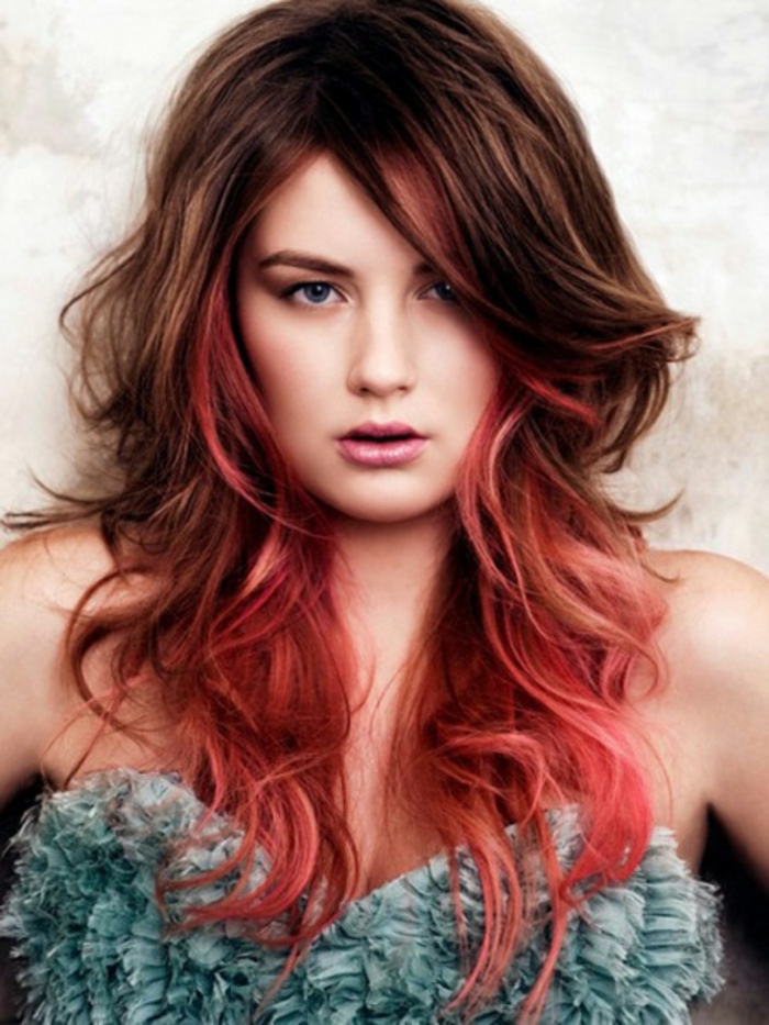 haarfarbe-rot-kreative-gestaltung-schöne-rosige-nuancen