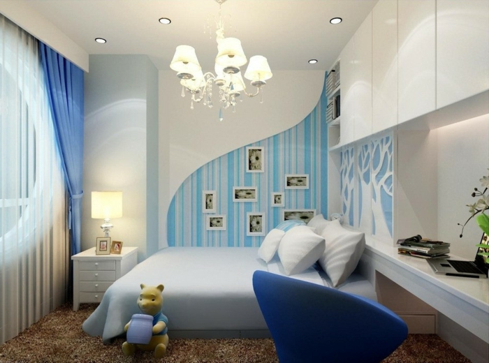jugendzimmer-streichen-ideen-wandfarbe-hellblau-interessante-wohnraumgestaltung
