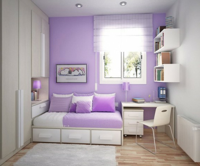 jugendzimmer-streichen-ideen-wandfarbe-lavendel