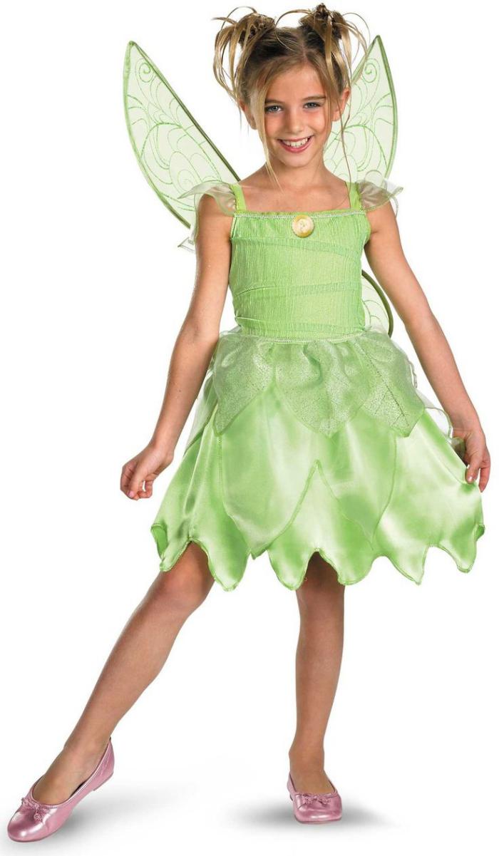 kleines-Mädchen-kokettes-tinkerbell-kostüm-grün