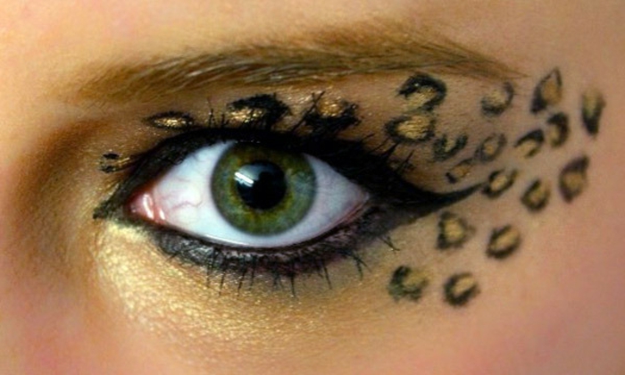 leopard-gesicht-schminken-interessantes-make-up-für-augen