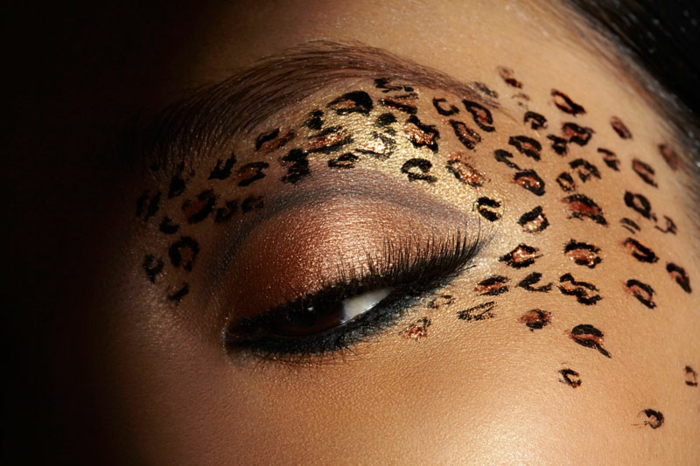 leopard-gesicht-schminken-sehr-originelle-idee