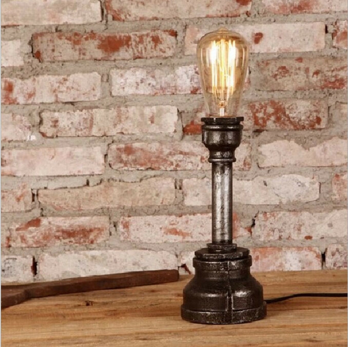 retro-rustikal-Lampe-Glühbirnenform-nachtischlampe