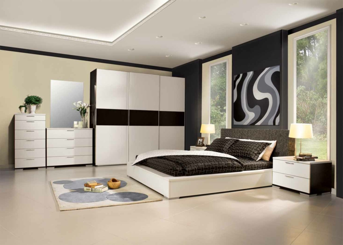 schlafzimmer-einrichten-ideen-modernes-bett-design