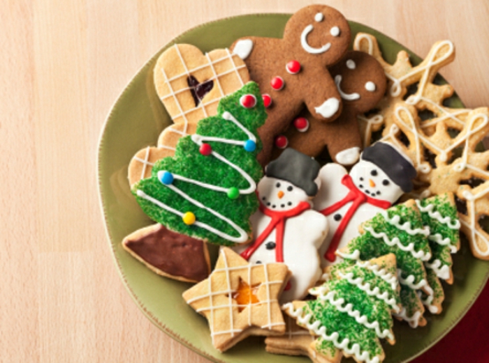 schnelle-weihnachts kekse-in-teller