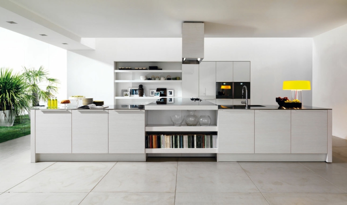 weiße möbel in der modernen küche - interessante wohnideen