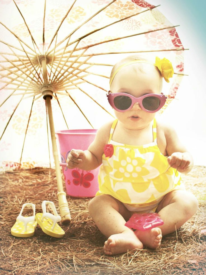 süßes-Baby-bunter-Kinderschirm-schickes-Modell-Sonnenbrille