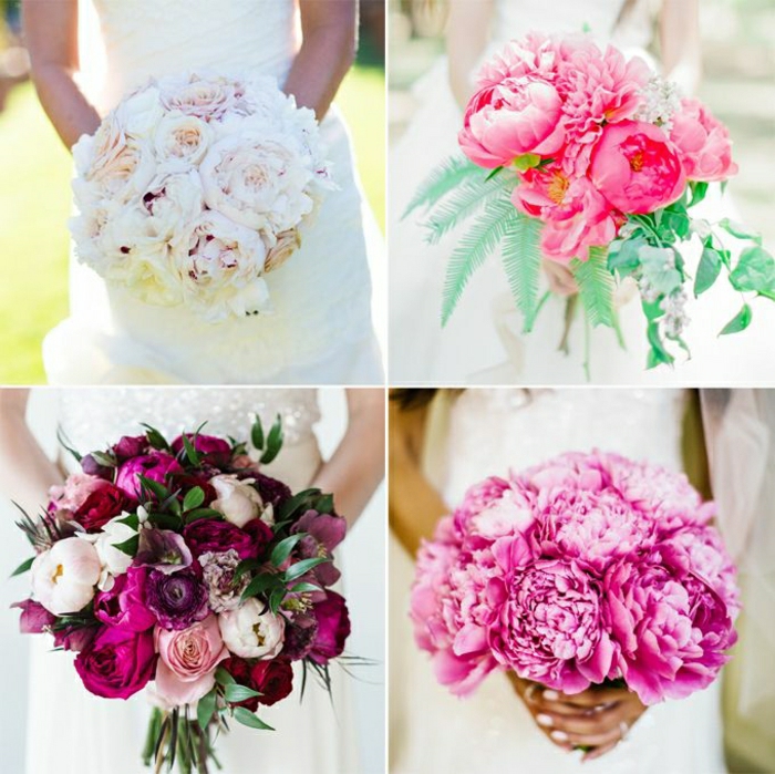 verschiedene-runde-brautsträuße-romantische-süße-Farben-Brautstrauß-Ideen