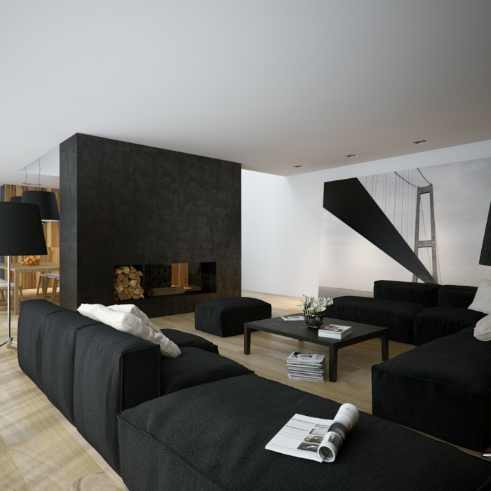 wohnfarbe-schwarz-weiß-wohnzimmer-wohnraumgestaltung