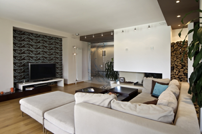 wohnzimmer-gestaltungsideen-super-schönes-weißes-sofa
