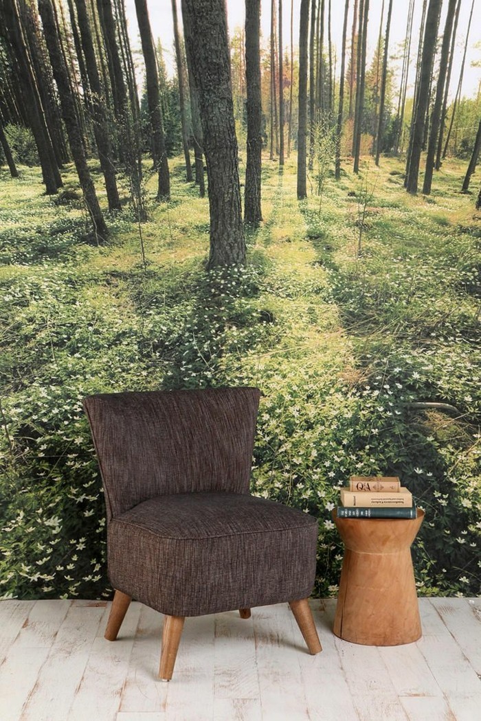 Sessel-Textil-schöne-tapeten-Wald-Natur-Bild