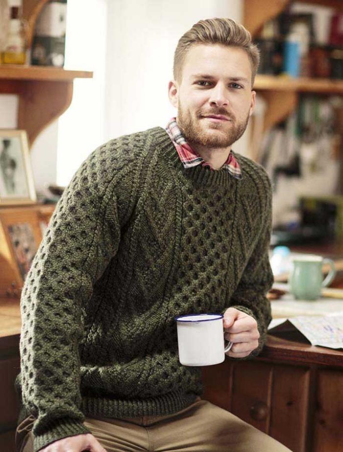 grüne-pullover-für-Männer-irische-strickmuster-irische-Pullover