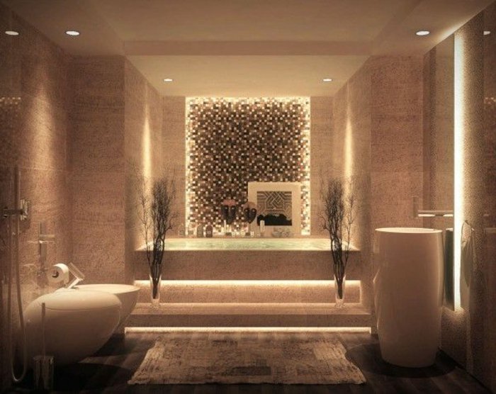 stilvolles-Badezimmer-Interieur-beleuchtete-spiegel-indirekte-spiegelbeleuchtung