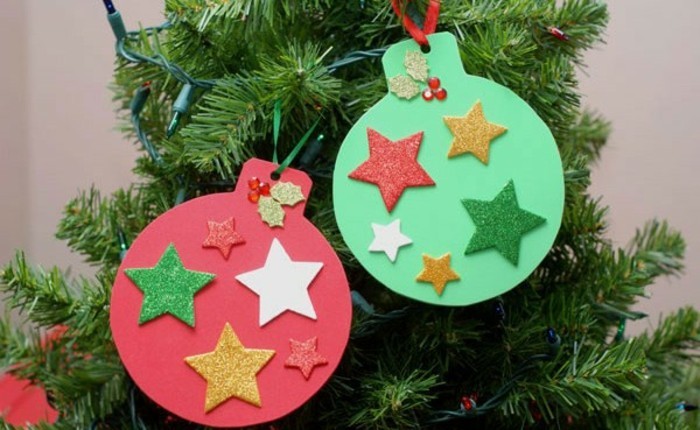 weihnachten-geschenkideen-selbstgemacht-super-einfache-deko-für-tannenbäume