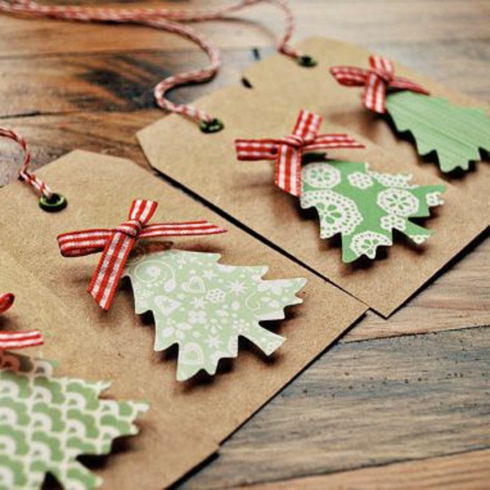 weihnachtsgeschenke-selber-basteln-unikale-karten-mit-weihnachtsbäumen