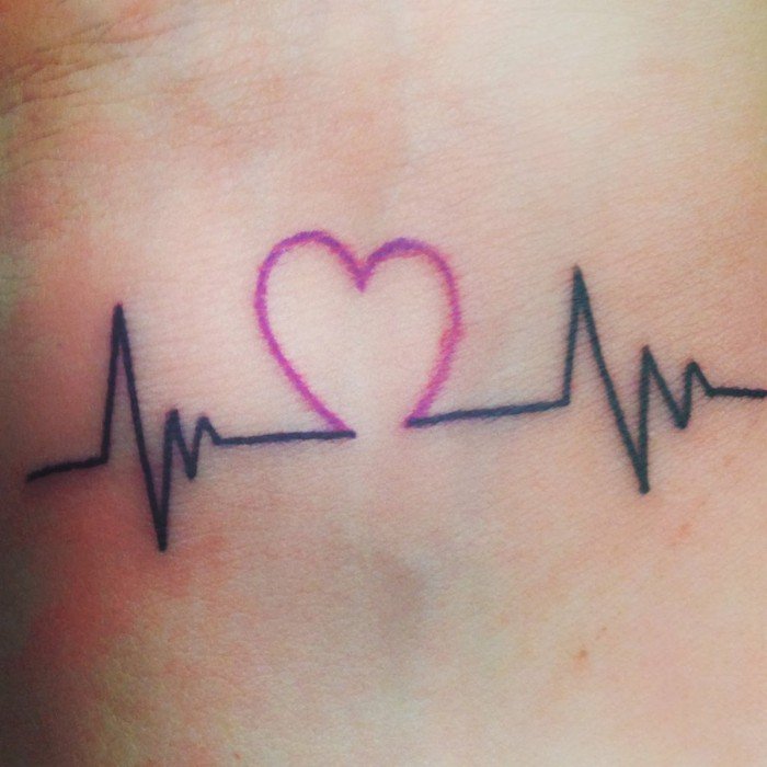 Herz-Tattoo-romantische-Tattoo-Symbole