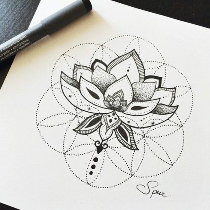 geometrische-Tattoo-Vorlagen-Tattoos-für-Frauen
