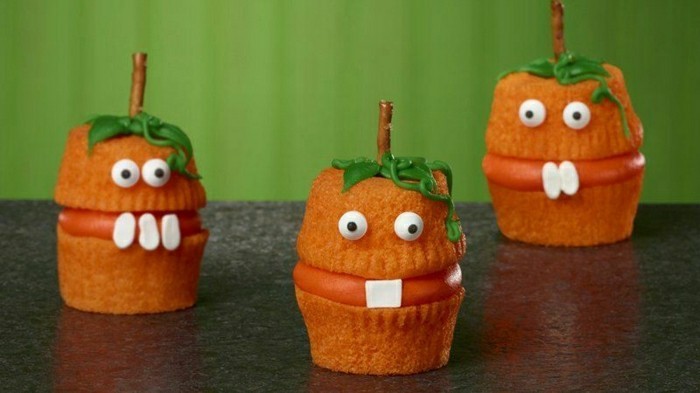 kindergeburtstagskuchen-kleine-süße-orange-muffins