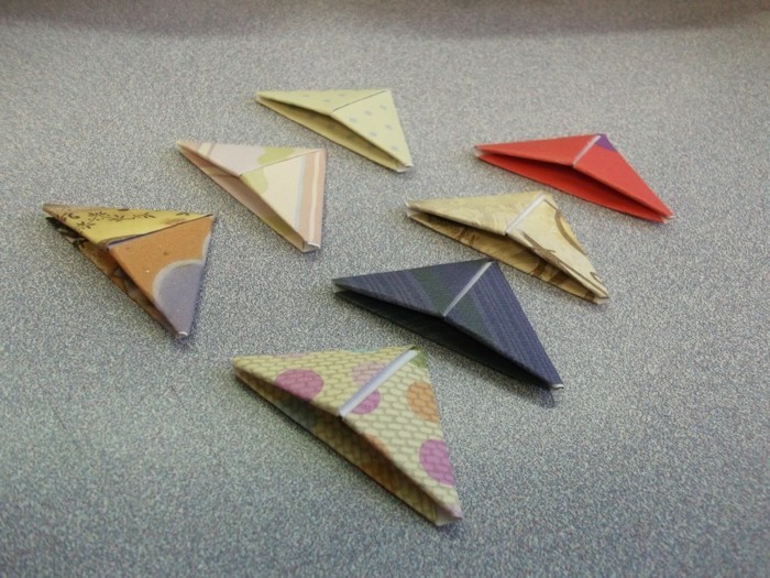 lesezeichen-selber-machen-origami-basteln-herrliche-gestaltung-moderne-figuren
