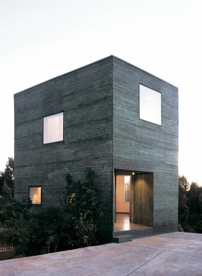 moderne-architektenhäuser-minimalistisches-modell