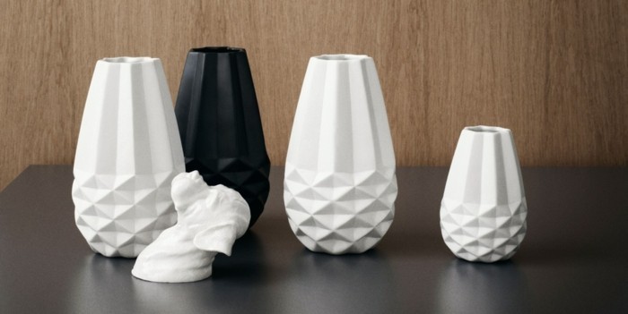 raumgestaltung mit schöner deko - attraktive vasen