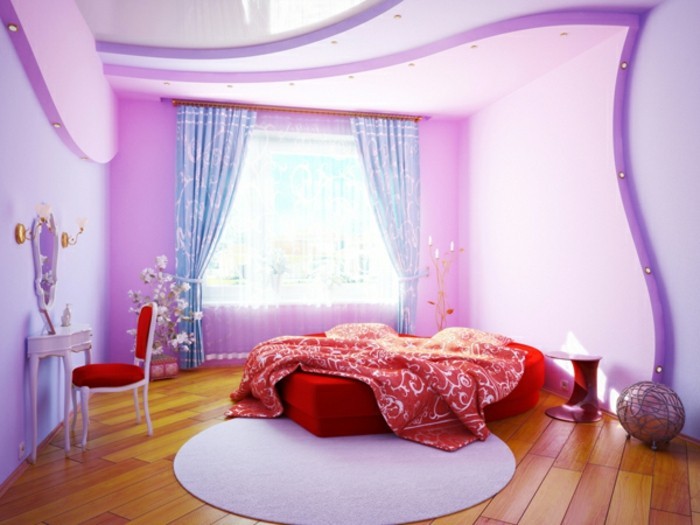 tolles-zimmer-für-mädchen-elegante-und-moderne-wandgestaltung-und-rosiger-teppich