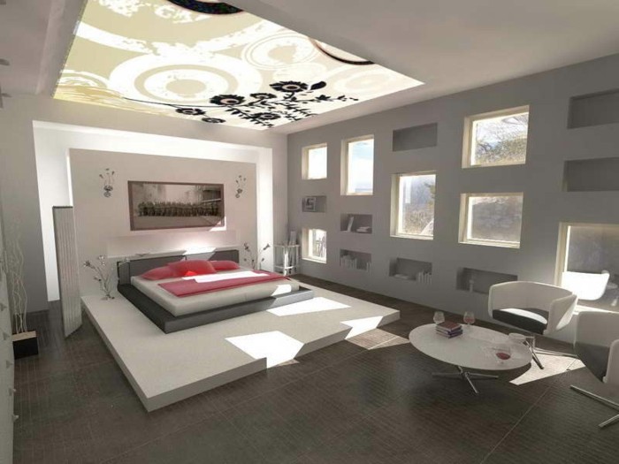 wandfarbe-grau-sehr-luxuriöses-modell-schlafzimmer-prima-design