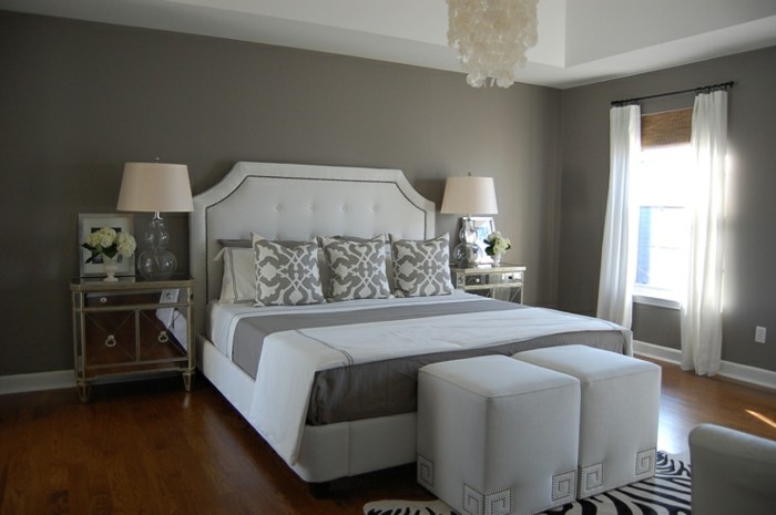 wandfarbe-grau-wunderschönes-design-schlafzimmer-einrichten