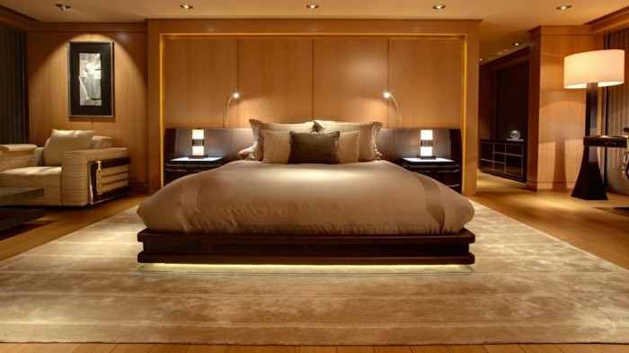 wandfarbe-im-schlafzimmer-modernes-design-braune-gestaltung